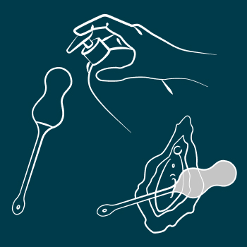 Hold the power button on ROMP Cello for 2 secs to turn it on. Apply water-based lube to ROMP Cello and insert it vaginally.