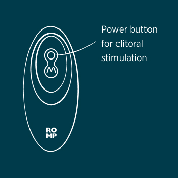 Hold the upper button for 2 secs to turn on the clitoral stimulator, and press it repeatedly to run through the 10 suction speeds.